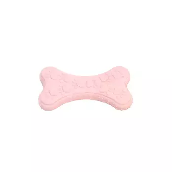 HOMEPET Foam Puppy игрушка для собак косточка с рисунком лапки (10,5 см., Розовая)