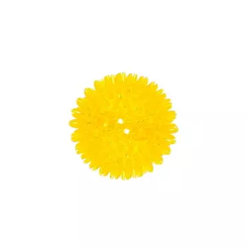 HOMEPET игрушка для собак мячик с шипами с пищалкой (6,5 см., Желтый)