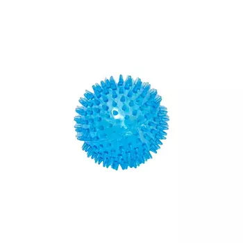 HOMEPET игрушка для собак мячик с шипами с пищалкой (9 см., Синий)