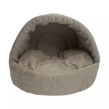 HOMEPET Indigo домик эстрада (38 х 35 х 27 см., Бежево-золотистый)