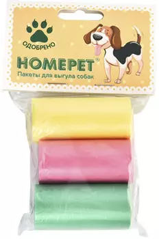 HOMEPET пакеты для выгула собак (3*20 шт.)