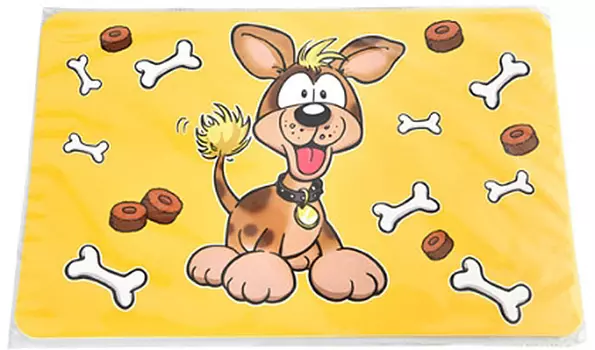 HOMEPET puppy with bones коврик под миску (28 х 43 см.)