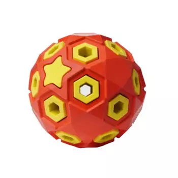 HOMEPET silver series игрушка для собак мяч звездное небо (8 см., Красный)
