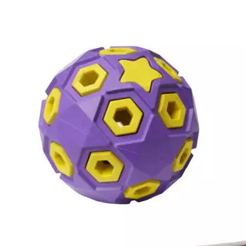 HOMEPET silver series игрушка для собак мяч звездное небо (8 см., Сиреневый)