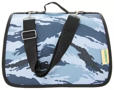 HOMEPET сумка-переноска для животных Камуфляж (48 х 31 х 28 см., Серая)