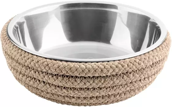 Hunter миска из нержавеющей стали Graz, с плетением (160 мл., Бежевый)