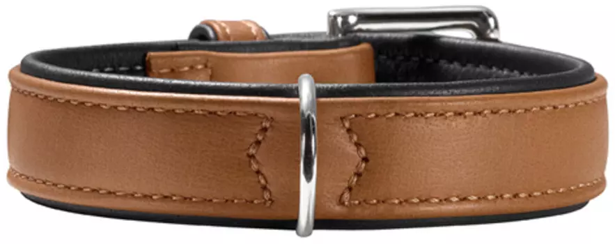 Hunter ошейник кожаный Canadian (46-52 см., Коричневый)