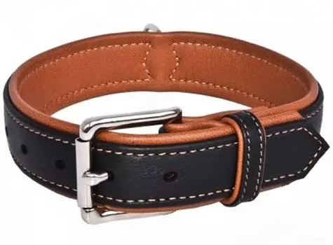 Hunter ошейник кожаный Canadian (50 - 56 см., Черный)