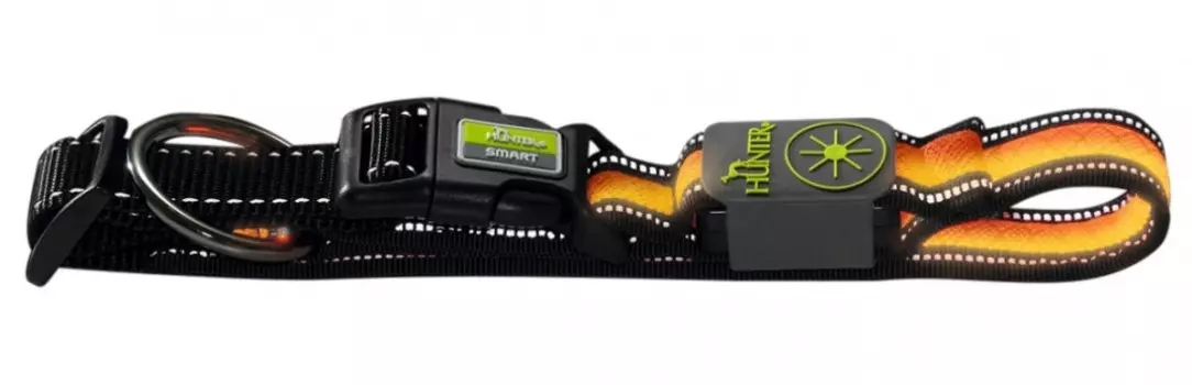 Hunter ошейник LED Manoa Glow светящийся (45 - 50 см., Оранжевый)