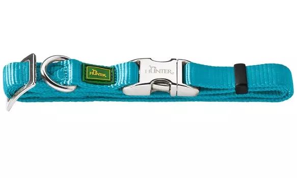 Hunter ошейник нейлоновый ALU-Strong (40 - 55 см., Бирюзовый)