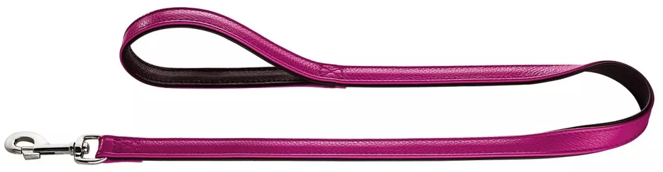 Hunter поводок кожаный Capri (110 см* 15 мм., Малиновый)