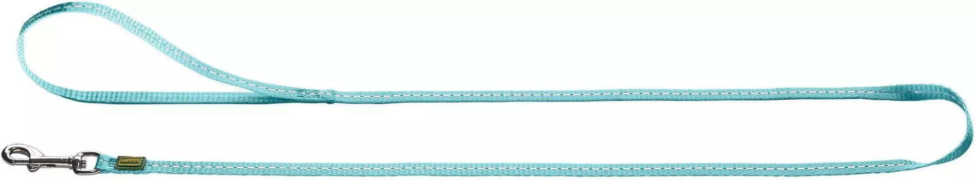 Hunter поводок нейлоновый Tripoli светоотражающий (100 см. х 15 мм., Светло-голубой)
