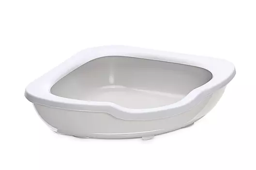 Imac Fred лоток открытый угловой для кошек (Светло-серый)