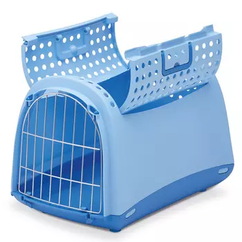 Imac Linus Cabrio переноска для кошек и мелких собак (50 х 32 х 34,5 см., Светло-лазурная)