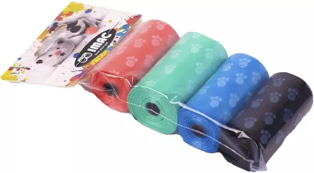 Imac пакетики для сбора фекалий (4 упаковки по 20 пакетов)