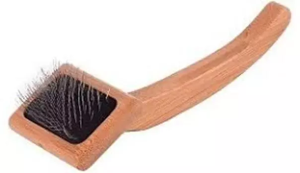ISB Bamboo Slicker Brush сликер с бамбуковой ручкой (Малый)