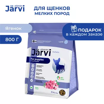 Jarvi сухой полнорационный корм для щенков мелких пород (Ягненок, 800 г.)