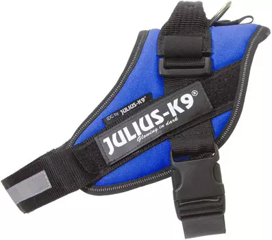 JULIUS-K9 шлейка для собак IDC-Powerharness 2 (28-40 кг) (71-96 см., Синий)