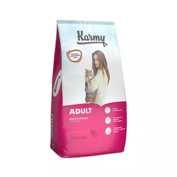 Karmy Adult сухой корм для взрослых кошек (Телятина, 10 кг.)
