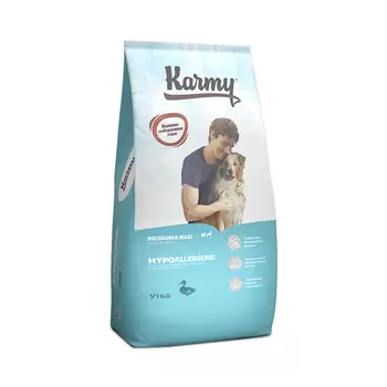 Karmy Hypoallergenic Medium&Maxi корм для собак средних и крупных пород, склонных к пищевой аллергии (Утка, 14 кг.)