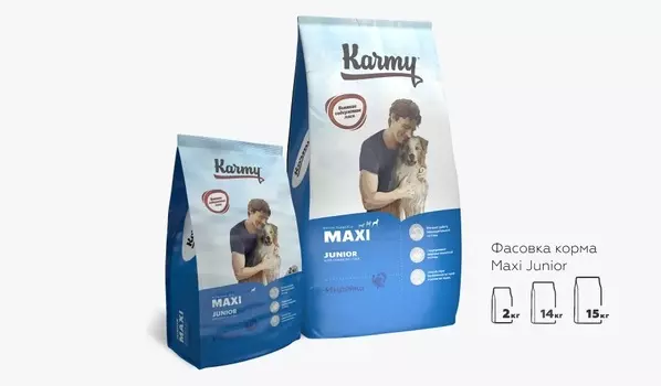 Karmy Maxi Junior сухой корм для щенков крупных пород (Индейка, 2 кг.)