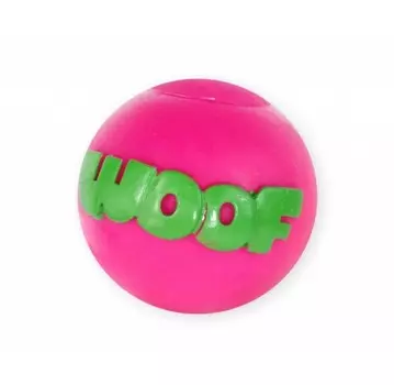 Каскад игрушка "Мяч Woof" из винила для собак (16 см., Фуксия)