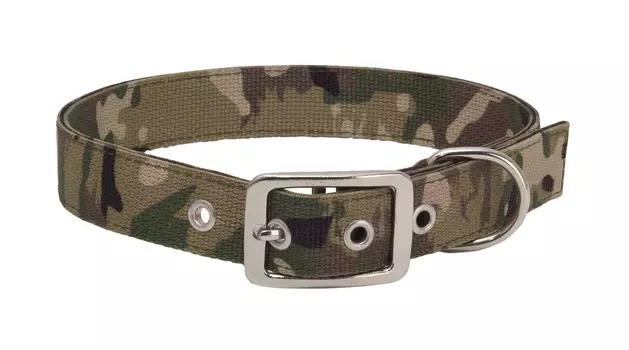 Каскад ошейник капроновый "Камуфляж" (37-47 см., Зеленый)