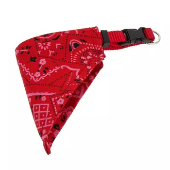 Каскад ошейник нейлон с косынкой (25мм*40/65см, Красный)