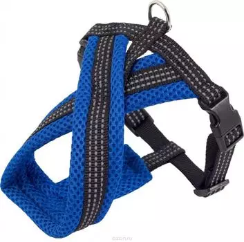 Каскад шлейка нейлоновая Х-образная с мягкой подкладкой (50 см., Синий)