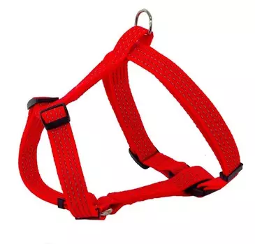 Каскад шлейка нейлоновая "Премиум" светоотражающая (20 мм., Красный)