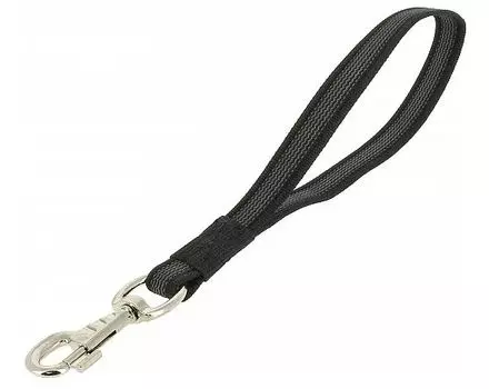 Каскад водилка нейлон с латексной нитью двухсторонняя, стальной карабин (20 мм х 30 см.)