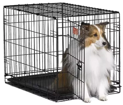 Клетка Midwest iCrate 1 дверь (черная) (91 х 58 х 64 см.)