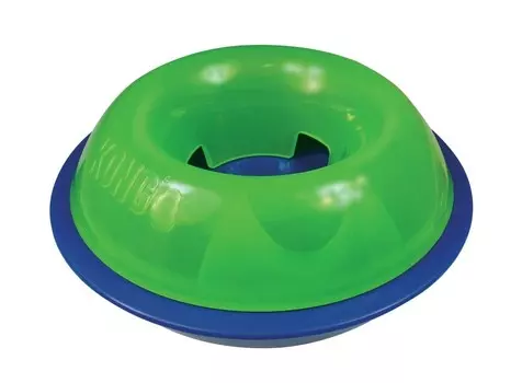 Kong игрушка интерактивная "Tiltz" для собак (Малая, Синий/зеленый)