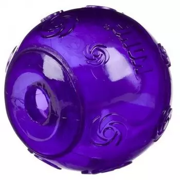 Kong игрушка "Сквиз Мячик средний" с пищалкой для собак