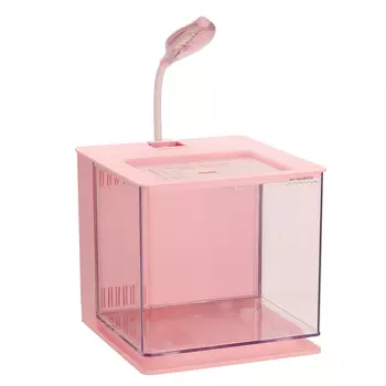 Laguna аквариум Kids Fun Daisy (4,5 л., Розовый, С крышкой и лампой)