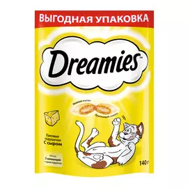 Лакомство для кошек Dreamies Подушечки с сыром