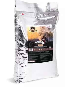 Landor Indoor Cat сухой корм для кошек живущих в помещении (Утка,рис, 10 кг.)