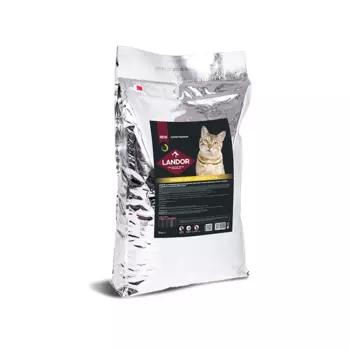 Landor Sterilised Cat сухой корм для взрослых стерилизованных котов и кошек (Индейка и утка, 10 кг.)