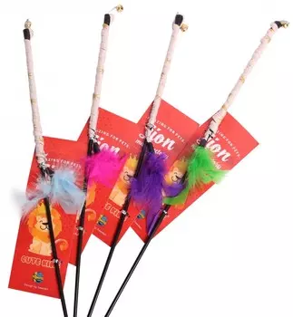 Lion дразнилка-удочка "Хвост с перьями" (60 см.)