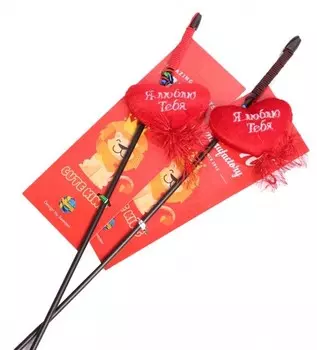 Lion дразнилка-удочка "Сердечко" (60 см.)