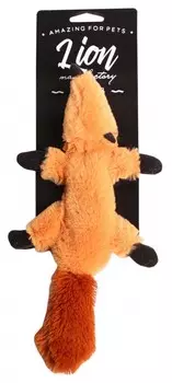 Lion игрушка "Лесная добыча-Лиса" с пищалкой для собак (25 см.)