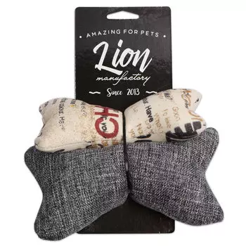 Lion игрушка "Любимая Косточка" со звуком для собак (2 шт.)