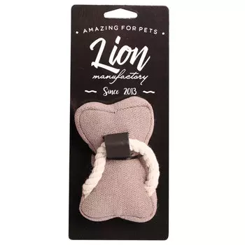 Lion игрушка "Тапок-косточка" для собак (10 см.)