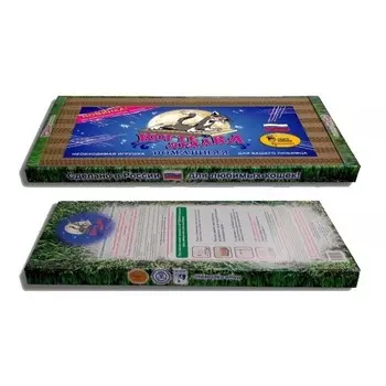 Lion Картонная когтеточка для кошек "Когтедралка Домашняя" (50х24х3.5см К1)