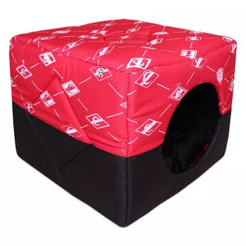 Lion Лежанка кубик Спартак SM (44 х 44 х 35 см., Красный)