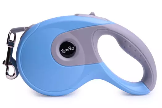 Lion поводок-рулетка PR8806 (5 м., Голубой)