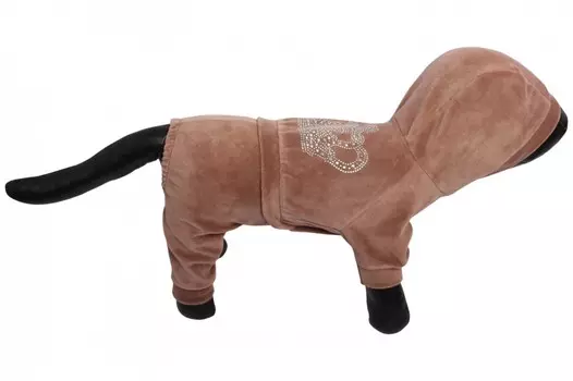 Lion Велюровый комбинезон "Crown" LM919 (Бежевый, S, 20 см.)