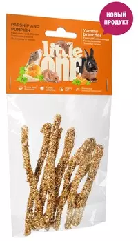 Little One Лакомые ветви c пастернаком и тыквой для грызунов (35 г.)