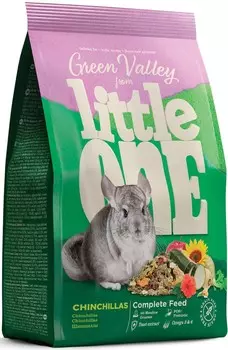 Little One Зеленая Долина беззерновой корм для шиншилл (Травы, 750 г.)