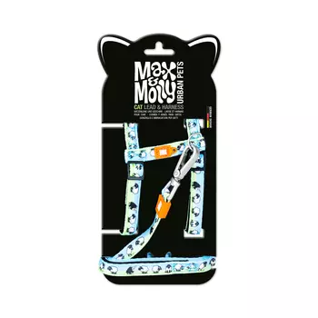 Max & Molly комплект для кошек шлейка и поводок Черная овечка